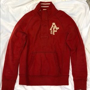 Abercrombie & Fitch muscle pullover red
